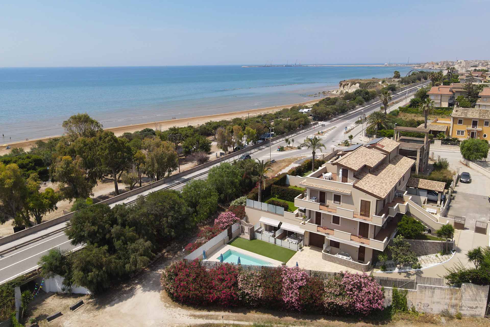 Villa Le Mimose vista dall'alto